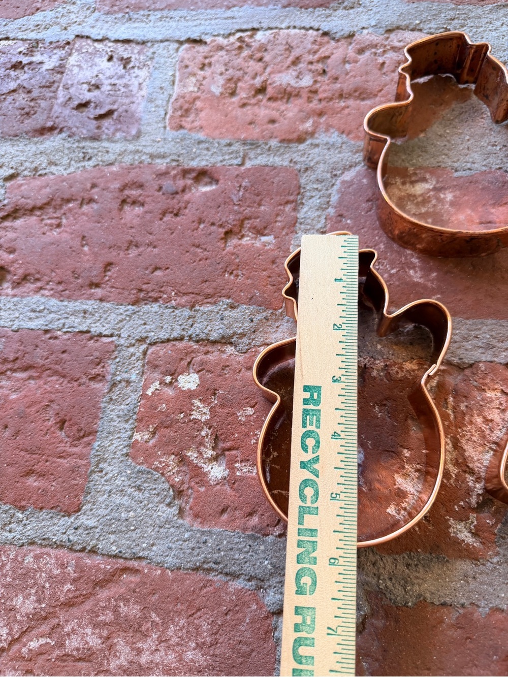 6 Piece vintage Festive Winter Holiday Copper Cookie Cutters by World Market. - Picture 7 of 16
